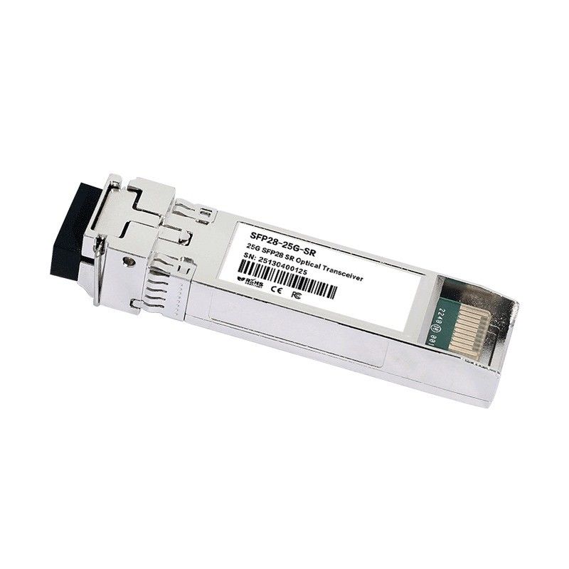 10 km Modo Único 25G SFP28 Transceptor Óptico Protocolo Conformidade SFF-8472 Speed LC Connector CE FCC RoHS Certificado