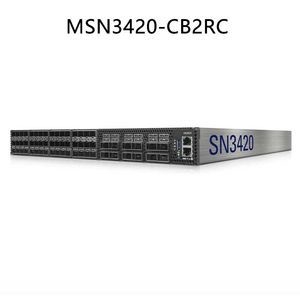 Switch personalizável de rede Mellanox Spectrum-2 de 64 portas Sn3420 25gbe/100gbe com suporte a VLAN