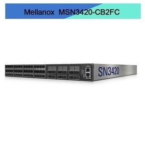 Solução de Rede MSN3420-CB2FC Switch Ethernet 48 portas SFP28 12 portas QSFP28 para Transferência Rápida de Dados