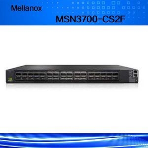 32 Qsfp28 Portos Mellanox Switch MSN3700-CS2f com 2 fontes de alimentação AC e CPU X86 em profundidade padrão 43,6 * 433,2 * 590,6 mm