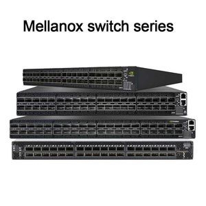 Switch Ethernet Aberto 2u Empilhável com 64 Portas Qsfp28 e Fontes de Alimentação Duplas Tecnologia Infiniband Função Empilhável