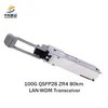 Preço Negociável Stock Alta Velocidade 100g Qsfp28 Zr4 80km Modulo Transceptor para Rede Confiável
