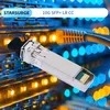 Módulo transceptor SFP+ de 10g de alto desempenho para rede de fibra monomodo de 10 km, conectável a quente, baixo consumo de energia, RoHS