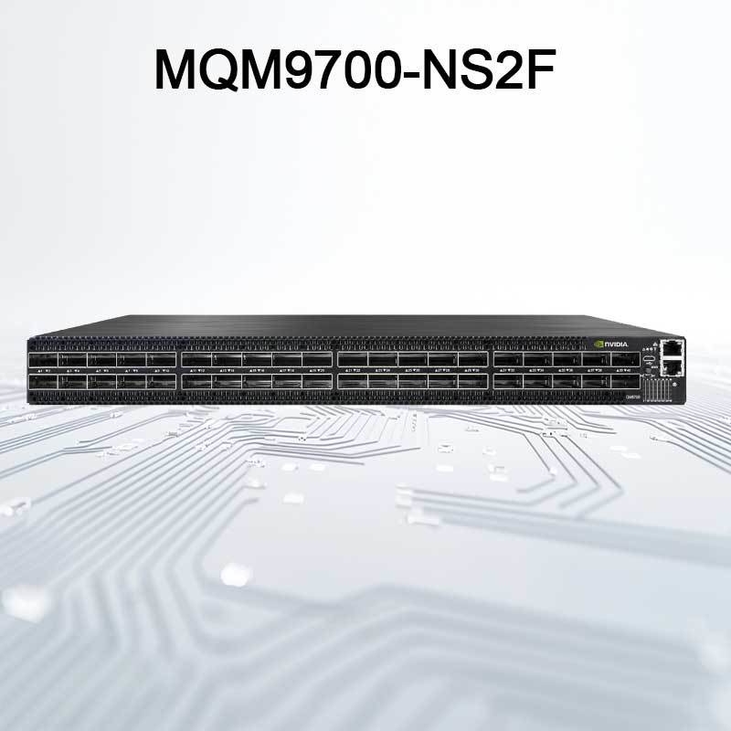 MQM9790-NS2F Mellanox Network Switch P2C Airflow 64 Porta NDR 32 Porta OSFP não gerenciada