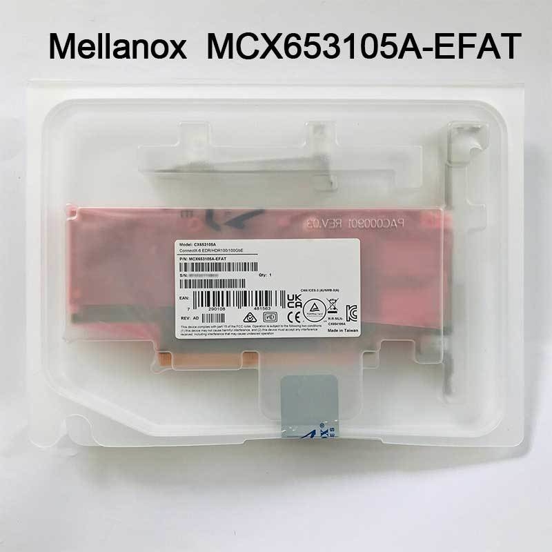 adaptador da placa de rede ConnectX-6 VPI de 100g MCX653105A-EFAT Mellanox para o servidor