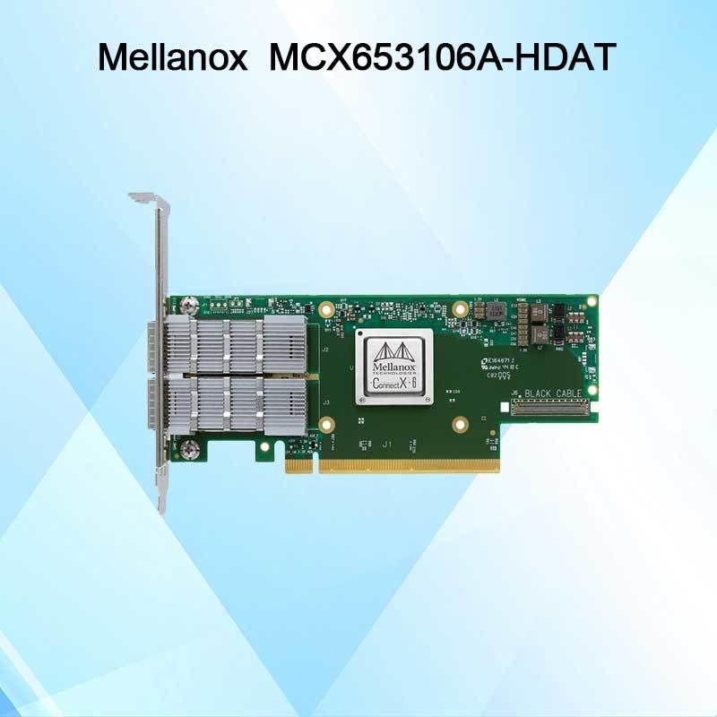 ConnectX-6 MCX653106A-HDAT VPI Mellanox Network Card 200Gb/S Adaptador InfiniBand e Ethernet