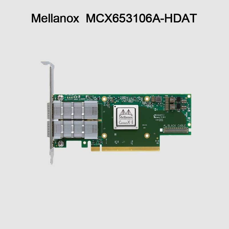 ConnectX-6 MCX653106A-HDAT VPI Mellanox Network Card 200Gb/S Adaptador InfiniBand e Ethernet