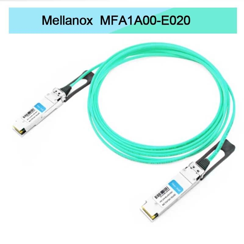 Cabo Óptico Ativo Mmf Qsfp28 Nvidia Mfa1a00-Xxxx 100GB/S Mfa1a00-E020 Cabo de Fibra Ativa Ib EDR 100GB/S