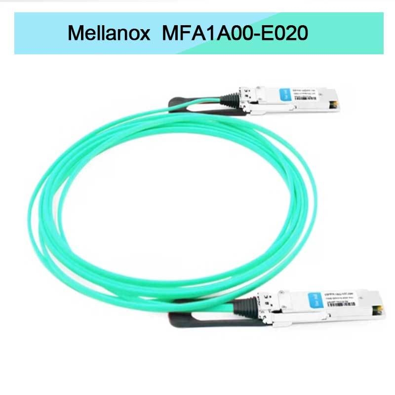 Cabo Óptico Ativo Mmf Qsfp28 Nvidia Mfa1a00-Xxxx 100GB/S Mfa1a00-E020 Cabo de Fibra Ativa Ib EDR 100GB/S