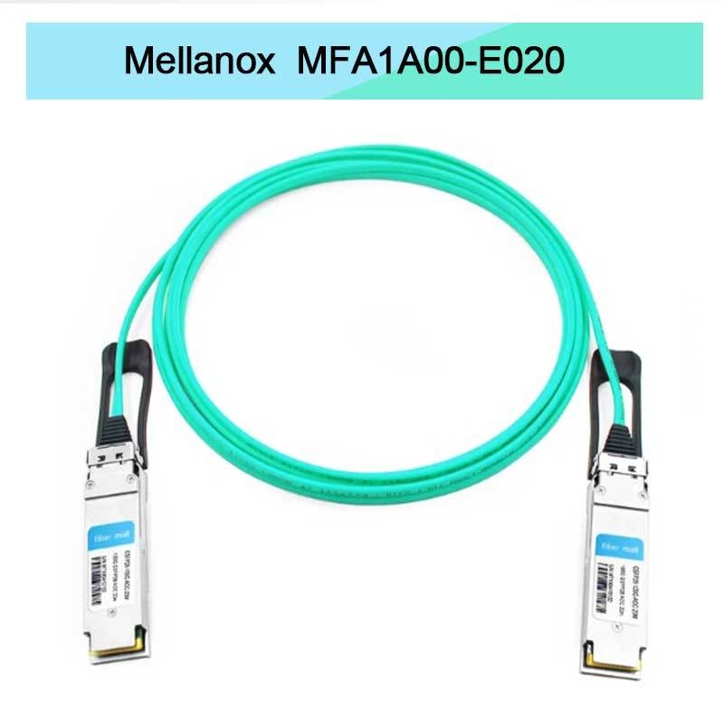Cabo Óptico Ativo Mmf Qsfp28 Nvidia Mfa1a00-Xxxx 100GB/S Mfa1a00-E020 Cabo de Fibra Ativa Ib EDR 100GB/S