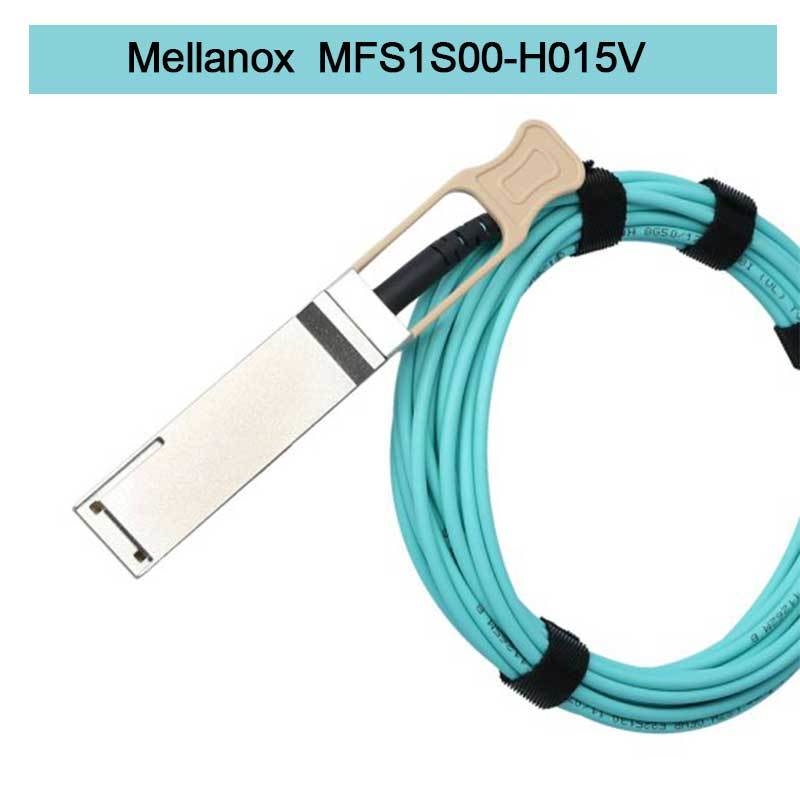 Conexões eficientes rápidas 100GbE 25GbE de Data Center do cabo da fibra do cabo MFS1S00-H015V Aoc de Mellanox AOC DAC