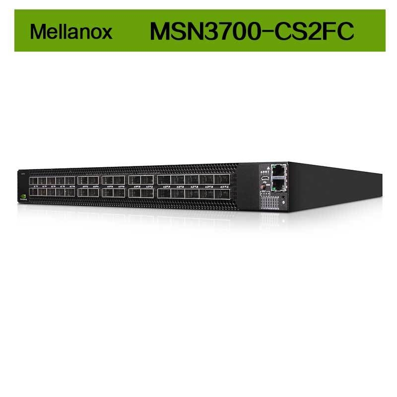 Interruptor de rede MSN3700 das fontes de alimentação Mellanox da C.A. de Linux 2 do cúmulo - portos QSFP28 de CS2FC 100GbE 1U 32