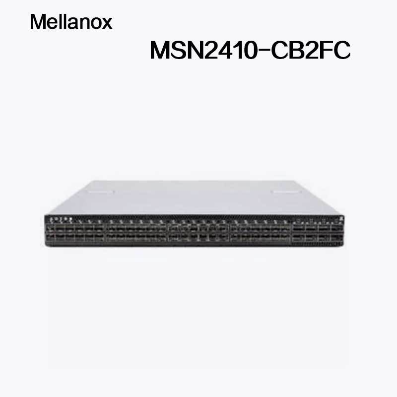O cúmulo Linux do interruptor de rede de MSN2410-CB2FC Mellanox sN2410Mellanox 48 SFP28 move 8 portos QSFP28