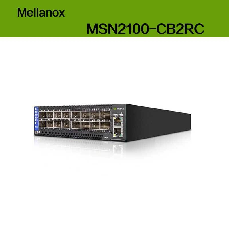 Max Speed EDR Nvidia Mellanox Spectrum Baseado em 100gbe 1u Open Ethernet Switch com Cumulus Linux MSN2100-CB2RC 16 Qsfp28 Portes