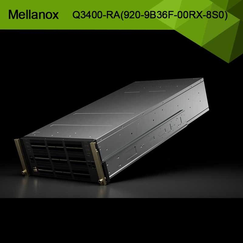 Comutador de banda Infini XDR baseado em Quantum-3 Q3400-RA 920-9B36F-00RX-8S0 4U 144 portas XDR Mais de 72 gaiolas OSFP 8 fontes de alimentação