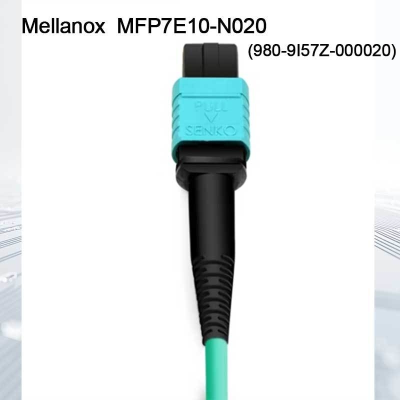 Cabo de fibra multimodo óptico Nvidia Mfp7e10-Nxxx Mfp7e10-N020 (980-9I57Z-000020) Mmf, MPO12 APC para MPO12 APC, 20m