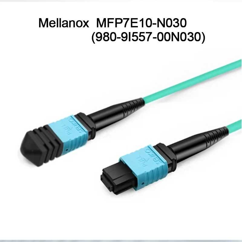 Nvidia Mfp7e10-Nxxx Cabo de Fibra Óptica Multimodo Mfp7e10-N030 (980-9I557-00N030) Mmf, MPO12 APC para MPO12 APC, 30m