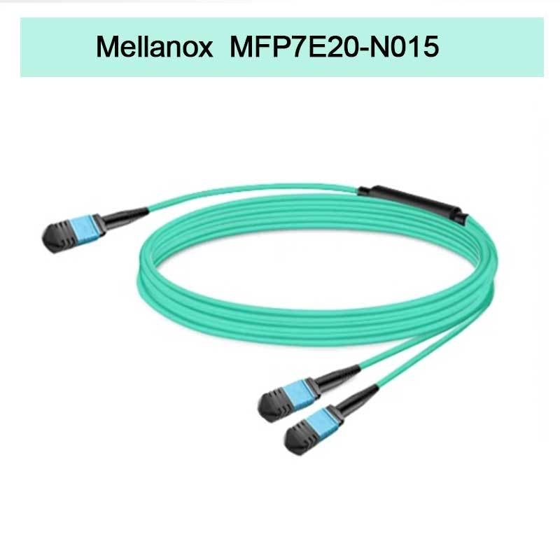 Nvidia Mellanox 100% Produtos Originais Mfp7e20-N015 Cabo de Fibra Passiva, Mmf, MPO12 APC a 2xmpo12 APC, 15m