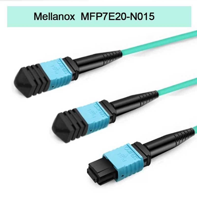 Nvidia Mellanox 100% Produtos Originais Mfp7e20-N015 Cabo de Fibra Passiva, Mmf, MPO12 APC a 2xmpo12 APC, 15m