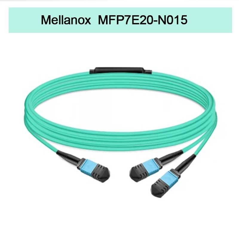 Nvidia Mellanox 100% Produtos Originais Mfp7e20-N015 Cabo de Fibra Passiva, Mmf, MPO12 APC a 2xmpo12 APC, 15m