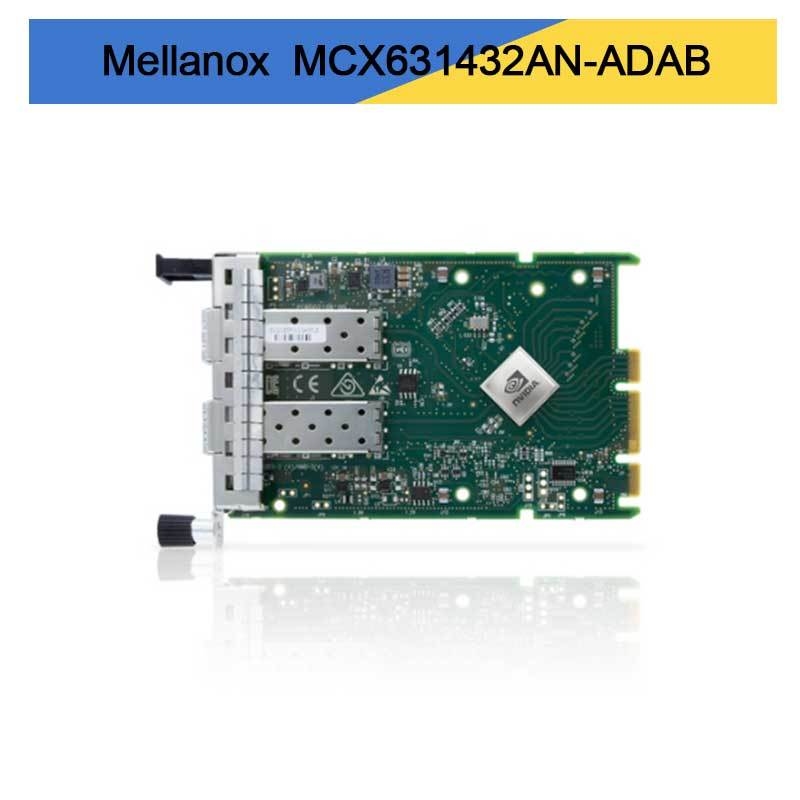 Placa Adaptadora Nvidia MCX631432AN-ADAB ConnectX-6 Lx EN, 25GbE OCP3.0, com Gerenciamento de Host, Dual-Port SFP28, PCIe 4.0 x8, Sem Criptografia, Parafuso de Polegar (Abra a Aba)