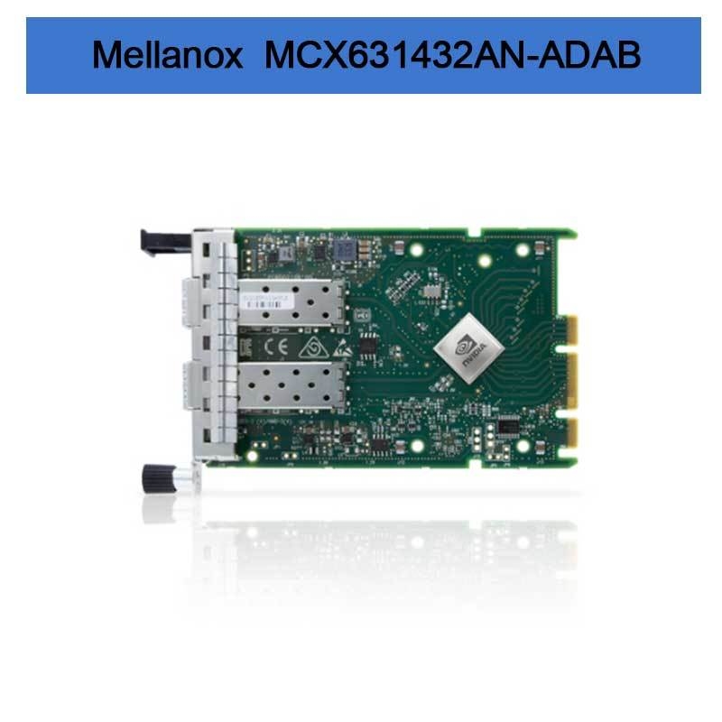 Placa Adaptadora Nvidia MCX631432AN-ADAB ConnectX-6 Lx EN, 25GbE OCP3.0, com Gerenciamento de Host, Dual-Port SFP28, PCIe 4.0 x8, Sem Criptografia, Parafuso de Polegar (Abra a Aba)
