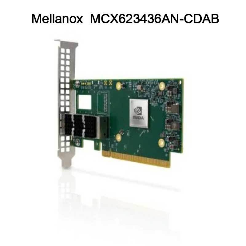 Nvidia MCX623436an-Cdab Connectx-6 Dx En Cartão de Adaptador, 100GB, Ocp3.0, com Gerenciamento de Hospedeiros, Dual-Port Qsfp56, Pcie 4.0 X16, Sem Criptografia, Thumbscrew (Pull Tab)