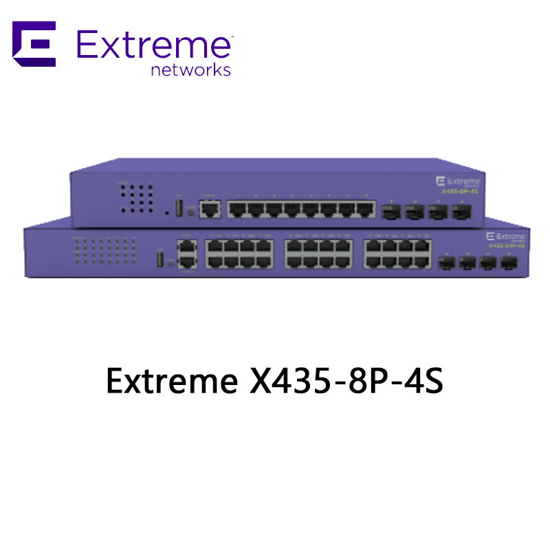 Switch de rede Mellanox de alto desempenho Extreme X435-8p-4s para conectividade rápida