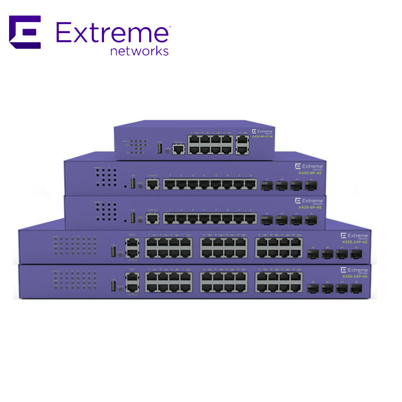 24P Extreme Networks X435 AVB Switch X435 4S 68Gbps 50,6Mpps novo e original