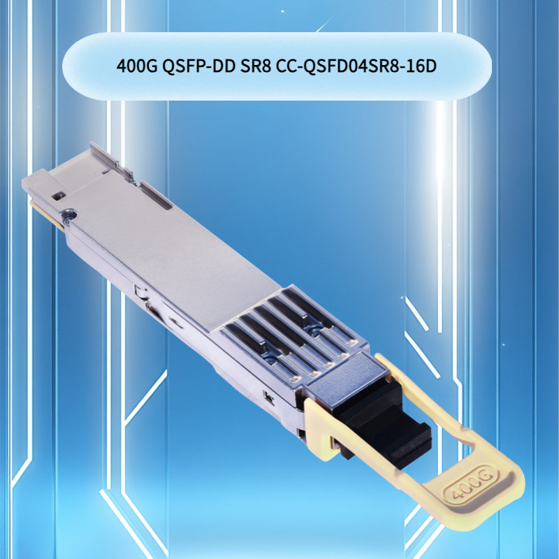 Módulo de transmissor óptico de alta velocidade 400 g Qsfp-Dd Sr8 para centros de dados