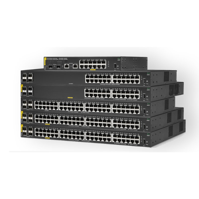 Hpe Aruba Networking Cx 6000 24G Class4 Poe 4SFP 370W Switch (R8N87A) New and Original