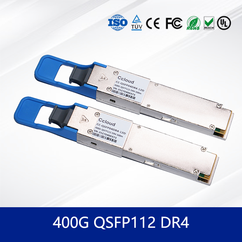 Módulo transceptor óptico QSFP-DD 400G DR4 Single-Mode, Multi-Mode para redes de alto desempenho