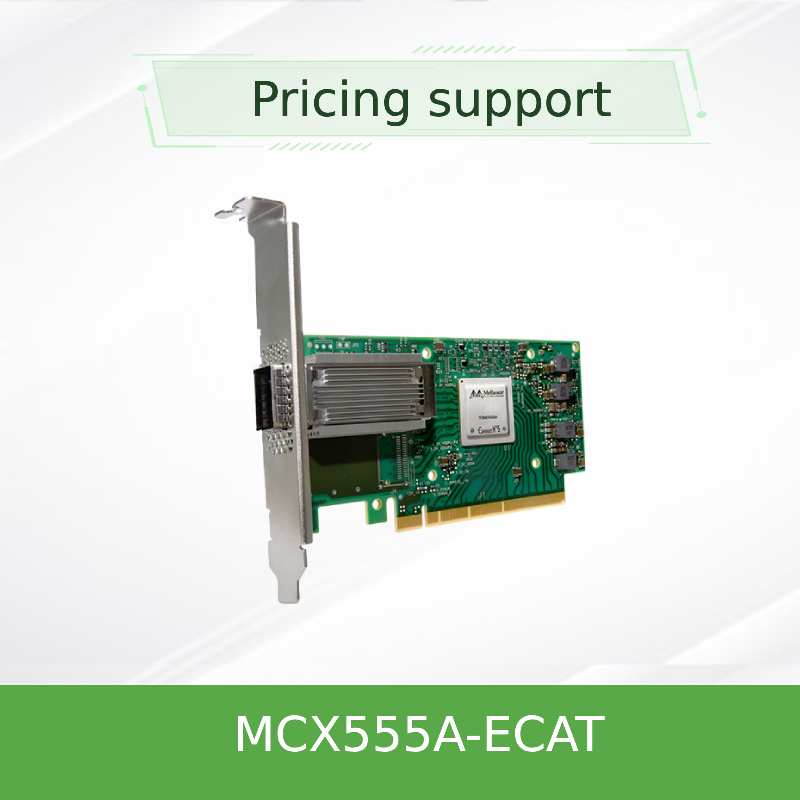 Placa Adaptadora Connectx-5 EDR de Alta Velocidade para Rede de 100GB/S MCX555A-Ecat