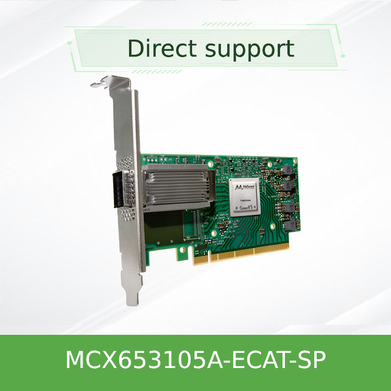 Nvidia MCX653105A-Ecat-Sp Connectx6 Placa de Rede Infiniband Vpi EDR 100GB/S Osfp56 de Porta Única