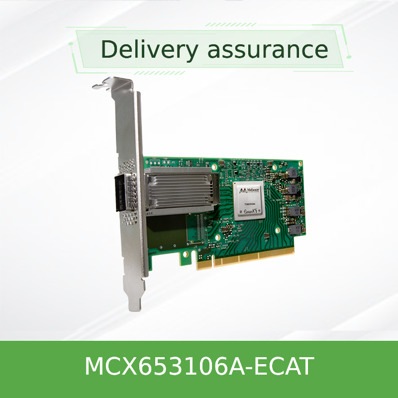 MCX653106A-ECAT Original Conecte X-6 100Gb/S Adaptador Ethernet QSFP56 com duas portas