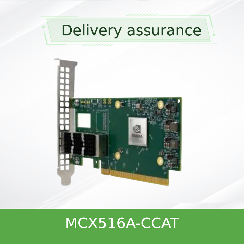 Duplo-porto QSFP28 PCIe3.0x16 de 100GbE NIC Mellanox Network Card MCX516A-CCAT