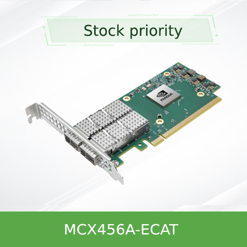 Nova Placa Adaptadora Nvidia MCX456A-Ecat Connectx-4 Infiniband/Ethernet Original