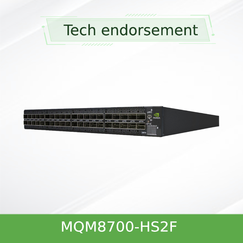 Comutador de rede Mellanox MQM8700-HS2F Acelera aplicativos de HPC e IA
