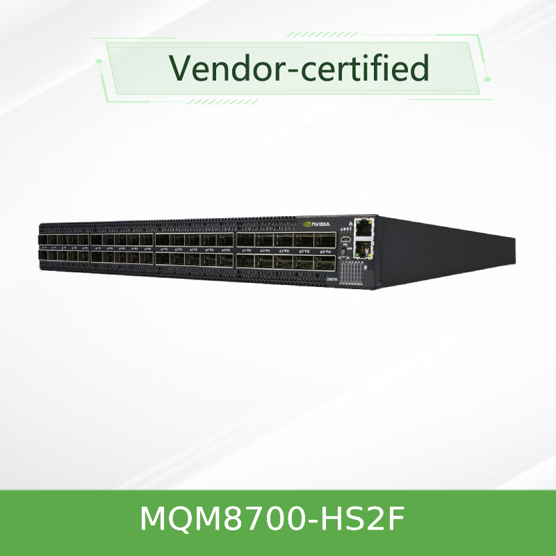 MQM8700-HS2F(920-9B110-00FH-0MD) Switch de rede Mellanox Quantum Hdr Infiniband com 40 portas QSFP56