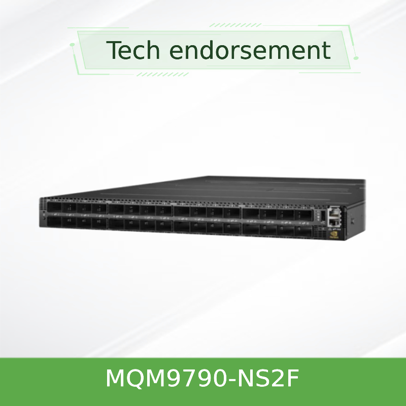 Comutador de rede Mellanox MQM9790-NS2F ((920-9B210-00FN-0D0) Quantum-2 NDR 64 X 400Gb/S Portos 32 OSFP Cages Power-To Connector não gerenciado P2C