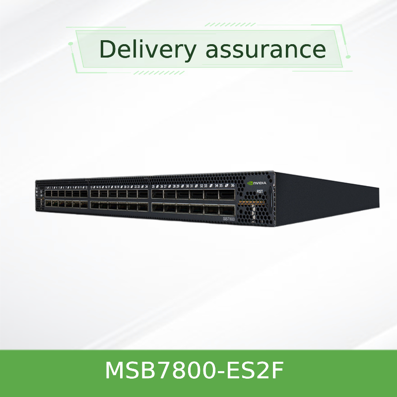 Alta velocidade do interruptor da rede IB Mellanox 100gb de MSB7800-ES2F no centro da data