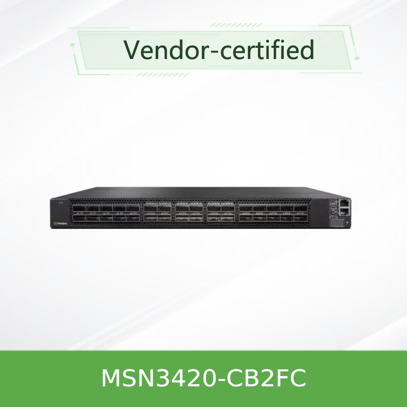 Interruptor MSN3420-CB2F dos ethernet do OEM 25GbE/100GbE Mellanox Open Source do interruptor de rede de Mellanox