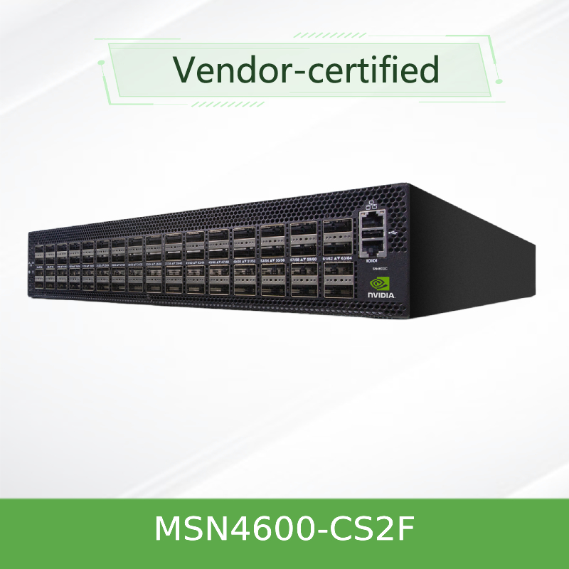 Spectrum-3 baseou 	Interruptor de rede aberta MSN4600 do interruptor de rede Sn4600c de Mellanox - CS2F com ônix