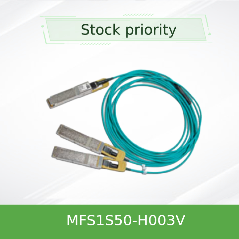 MFS1S50-H003V Cabo AOC 200GbE Para 2x100GbE QSFP56 Para 2xQSFP56 MMF Cabo AOC Mellanox