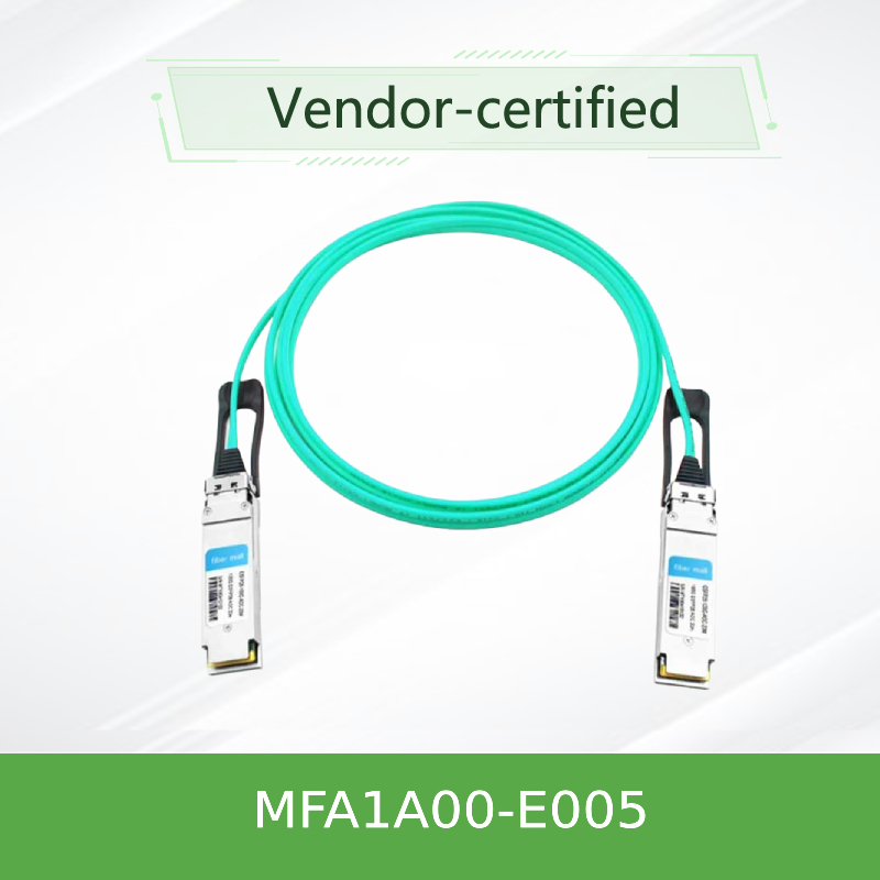 MFA1A00-E005 cabo ótico ativo InfiniBand EDR até o cabo de 100Gb/S QSFP LSZH 5m Mellanox AOC