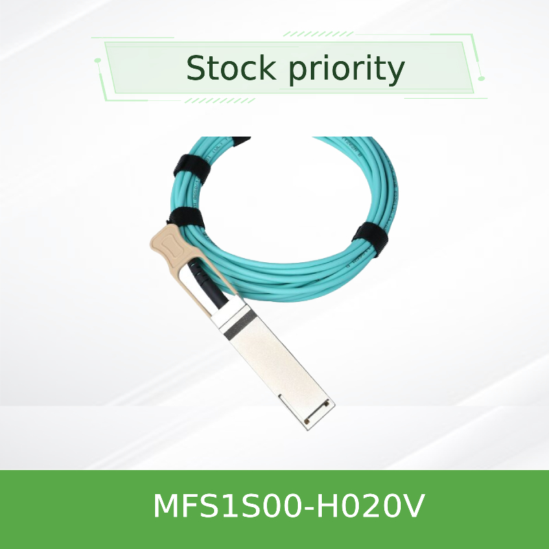 Cabo MFS1S00-H020V IB HDR de Mellanox AOC do console até o cabo da rede de 200Gb/S QSFP56 20m