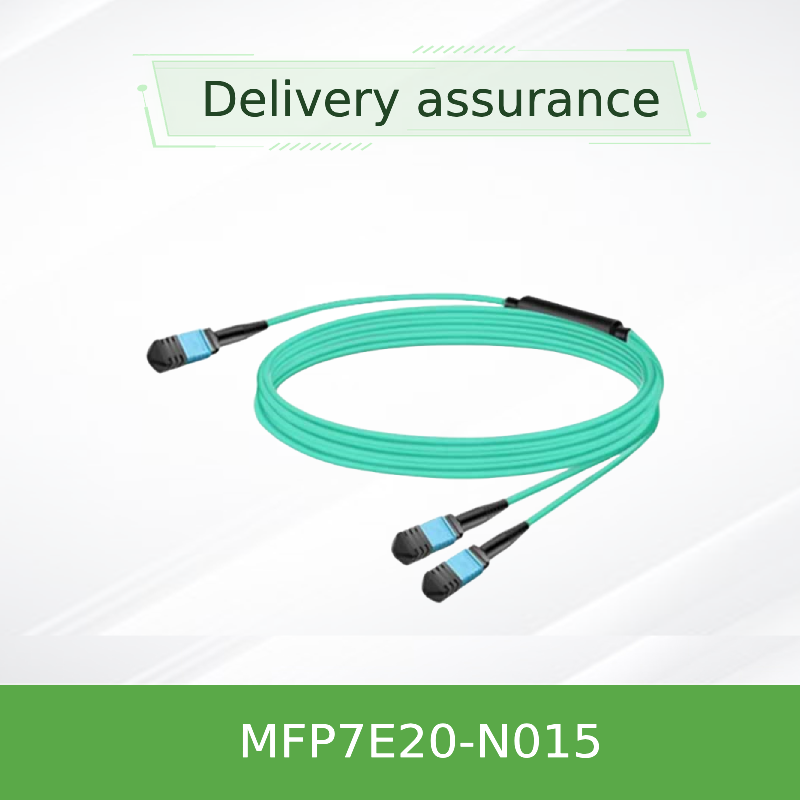 Cabos de fibra passiva MFP7E20-N015 Multimodo MPO-12/APC a 2x MPO-12/APC