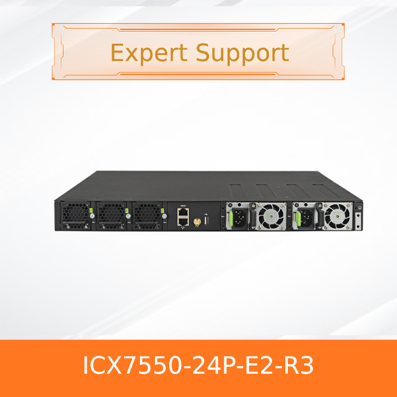 Switch ICX7550-24P-E2-R3 Advanced Ruckus para Gerenciamento de Rede