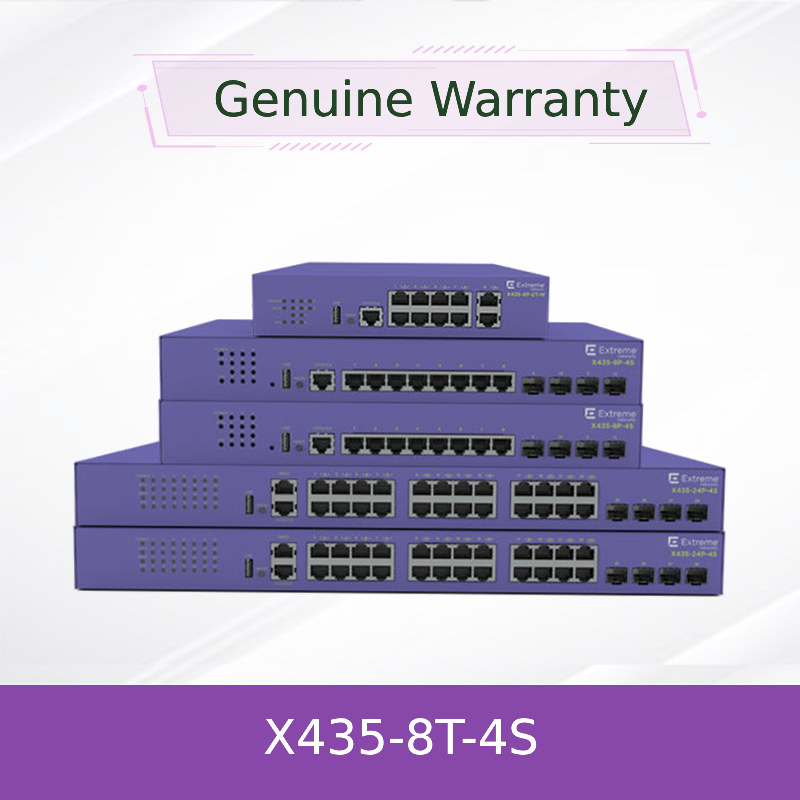 Switch de rede de alto desempenho da série Extreme X435-8t-4s para conectividade perfeita