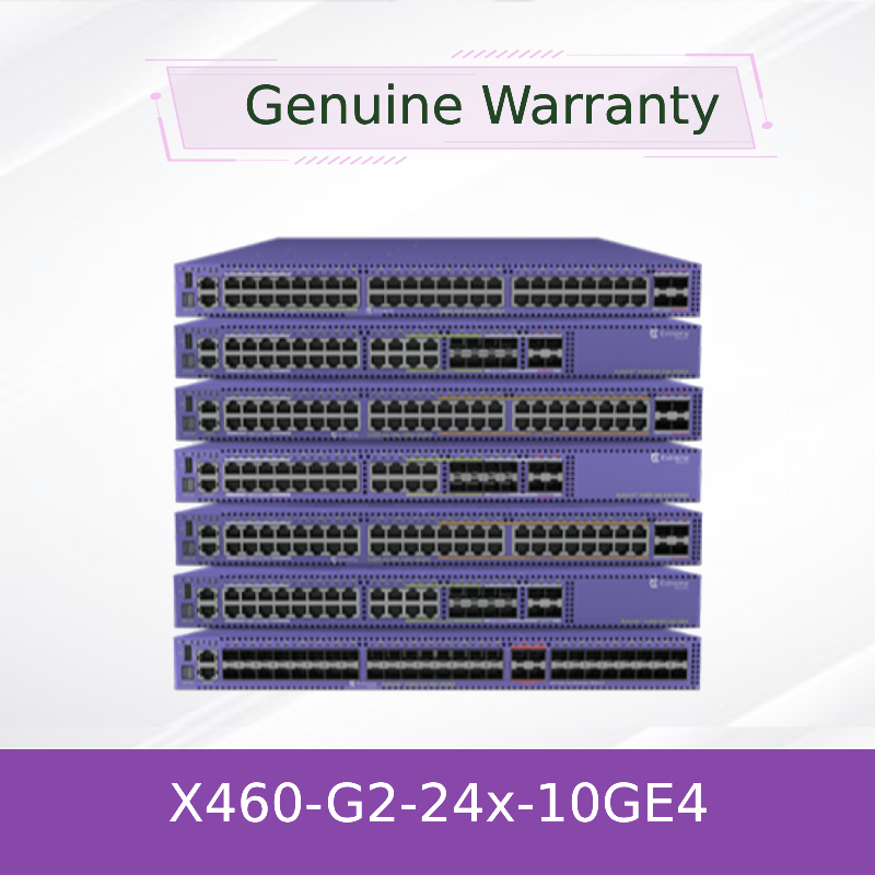 Switch AVB Extreme Network Summit X460-G2-24x-10GE4-Base novo e original para empilhamento de alto desempenho